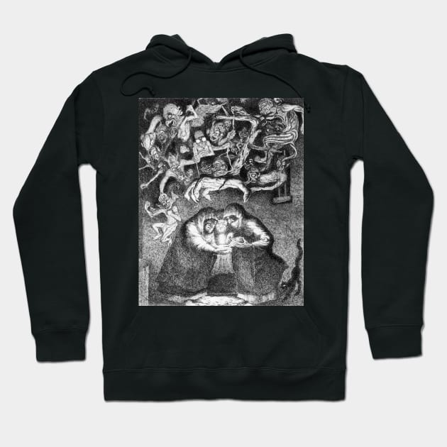 30 Pieces Of Silver - 30 Demons Oliver Grimley Fine Art Hoodie by O GRIMLEY